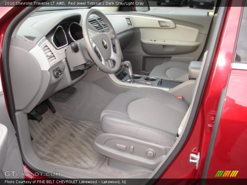 Red Jewel Tintcoat / Dark Gray/Light Gray 2010 Chevrolet Traverse LT AWD