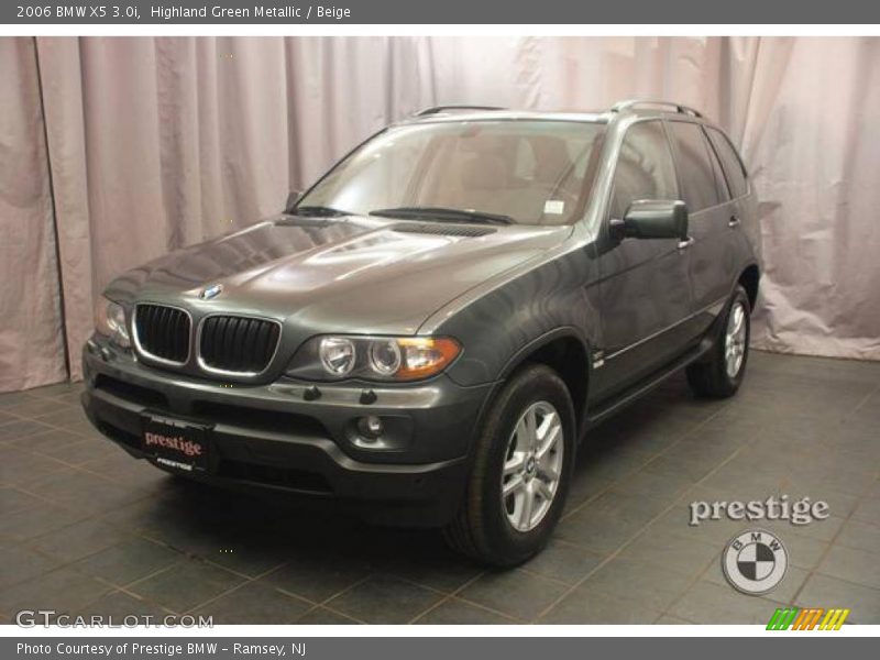 Highland Green Metallic / Beige 2006 BMW X5 3.0i