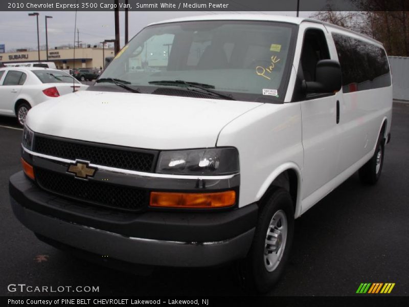 Summit White / Medium Pewter 2010 Chevrolet Express 3500 Cargo Van