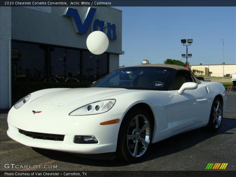 Arctic White / Cashmere 2010 Chevrolet Corvette Convertible