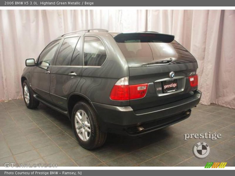 Highland Green Metallic / Beige 2006 BMW X5 3.0i