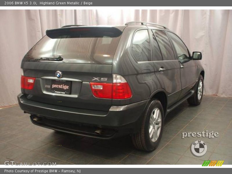 Highland Green Metallic / Beige 2006 BMW X5 3.0i