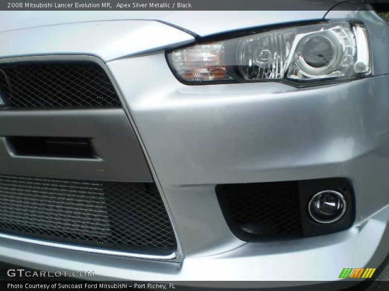 Apex Silver Metallic / Black 2008 Mitsubishi Lancer Evolution MR