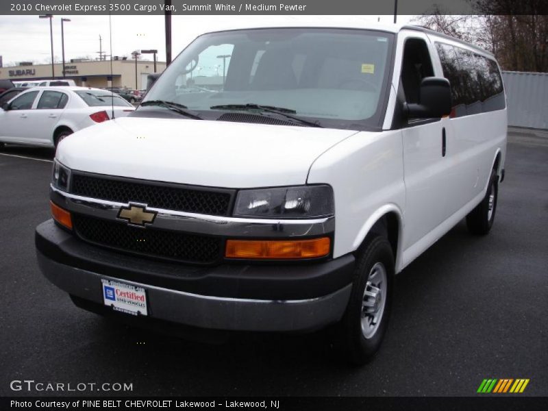 Summit White / Medium Pewter 2010 Chevrolet Express 3500 Cargo Van