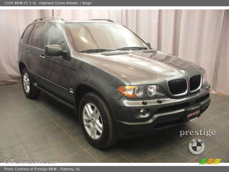 Highland Green Metallic / Beige 2006 BMW X5 3.0i