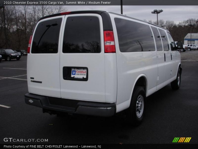 Summit White / Medium Pewter 2010 Chevrolet Express 3500 Cargo Van