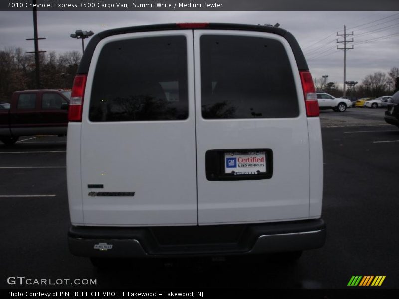 Summit White / Medium Pewter 2010 Chevrolet Express 3500 Cargo Van