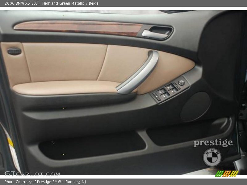 Highland Green Metallic / Beige 2006 BMW X5 3.0i