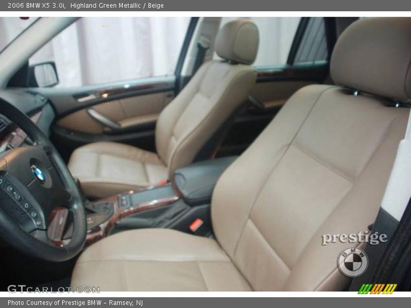 Highland Green Metallic / Beige 2006 BMW X5 3.0i