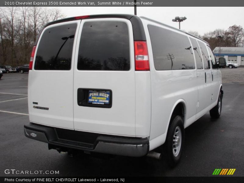 Summit White / Medium Pewter 2010 Chevrolet Express 3500 Extended Work Van