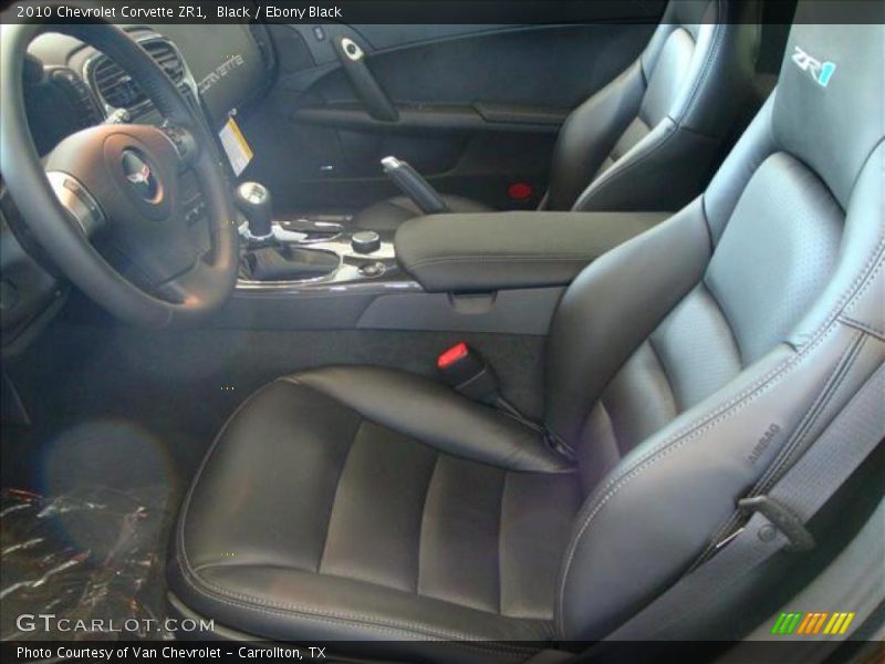  2010 Corvette ZR1 Ebony Black Interior