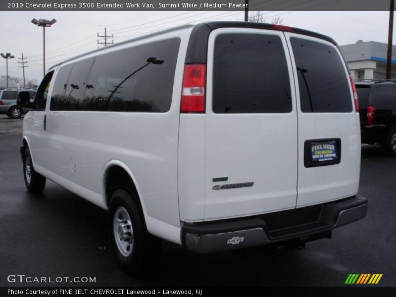 Summit White / Medium Pewter 2010 Chevrolet Express 3500 Extended Work Van