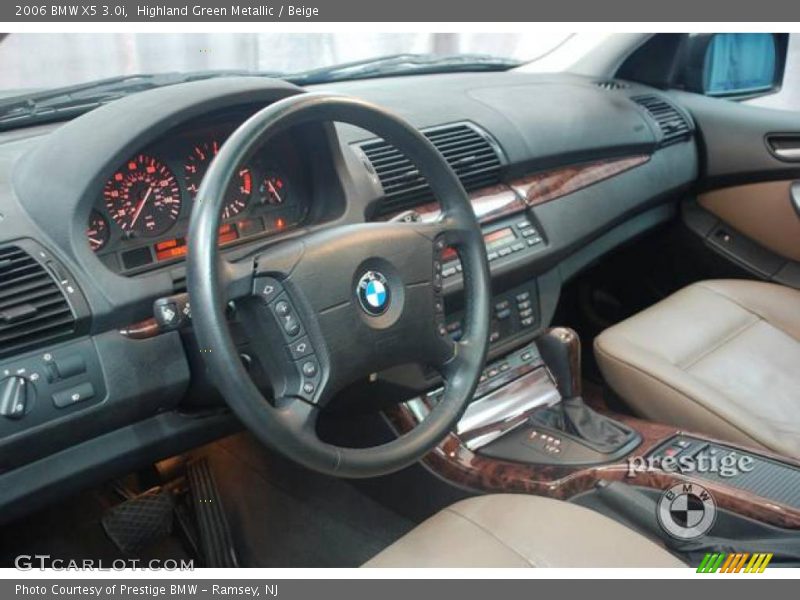 Highland Green Metallic / Beige 2006 BMW X5 3.0i