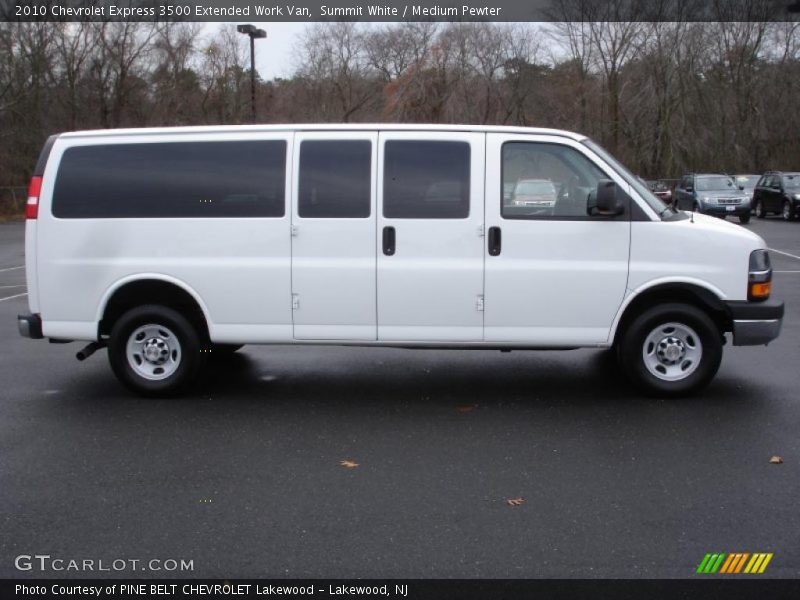 Summit White / Medium Pewter 2010 Chevrolet Express 3500 Extended Work Van