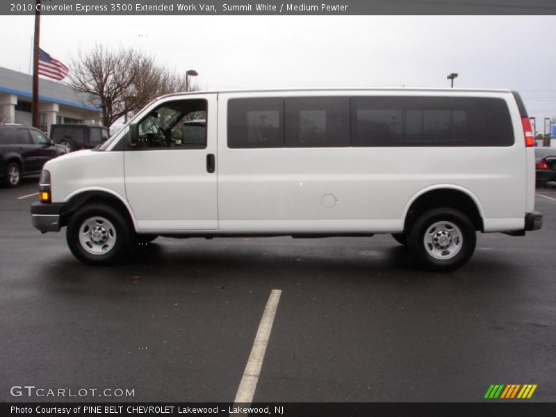 Summit White / Medium Pewter 2010 Chevrolet Express 3500 Extended Work Van