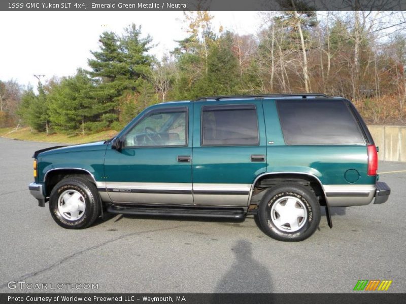 Emerald Green Metallic / Neutral 1999 GMC Yukon SLT 4x4