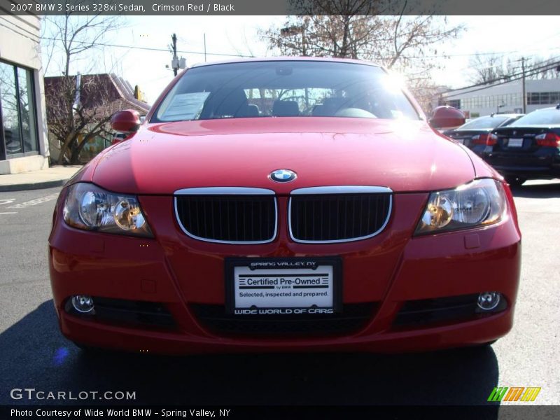 Crimson Red / Black 2007 BMW 3 Series 328xi Sedan
