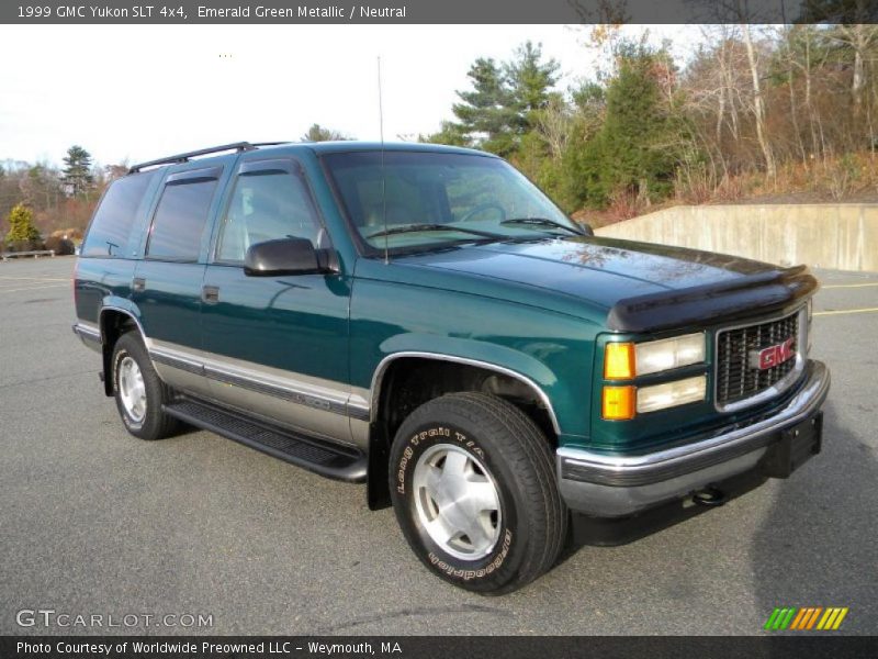 Emerald Green Metallic / Neutral 1999 GMC Yukon SLT 4x4