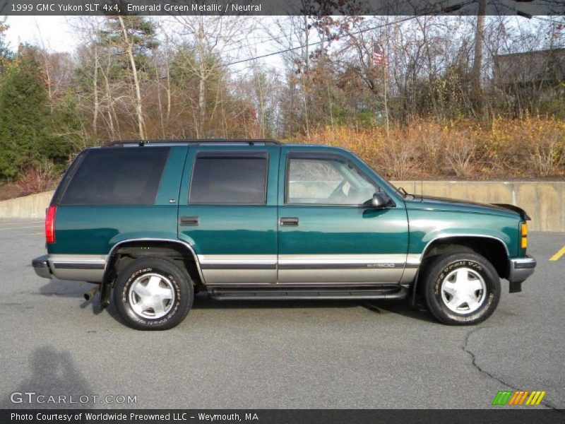 Emerald Green Metallic / Neutral 1999 GMC Yukon SLT 4x4