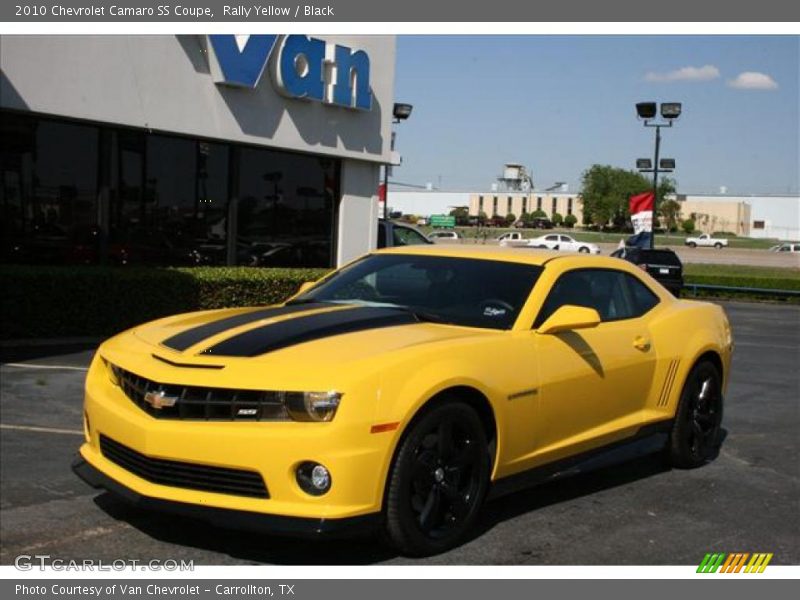 Rally Yellow / Black 2010 Chevrolet Camaro SS Coupe