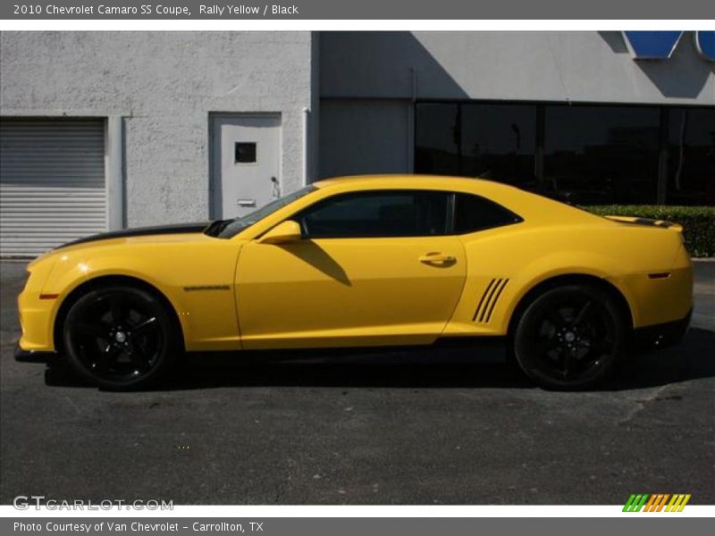 Rally Yellow / Black 2010 Chevrolet Camaro SS Coupe