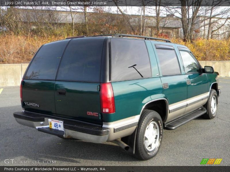 Emerald Green Metallic / Neutral 1999 GMC Yukon SLT 4x4
