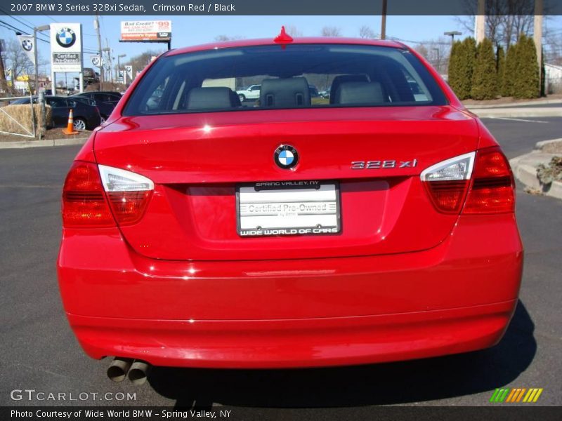 Crimson Red / Black 2007 BMW 3 Series 328xi Sedan