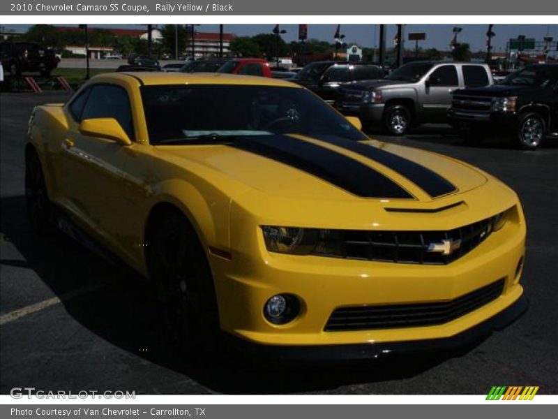 Rally Yellow / Black 2010 Chevrolet Camaro SS Coupe