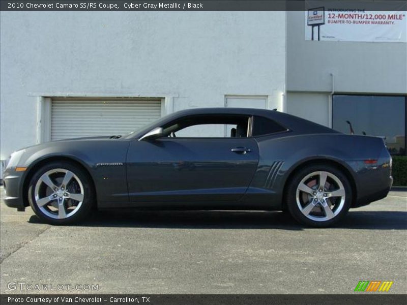 Cyber Gray Metallic / Black 2010 Chevrolet Camaro SS/RS Coupe