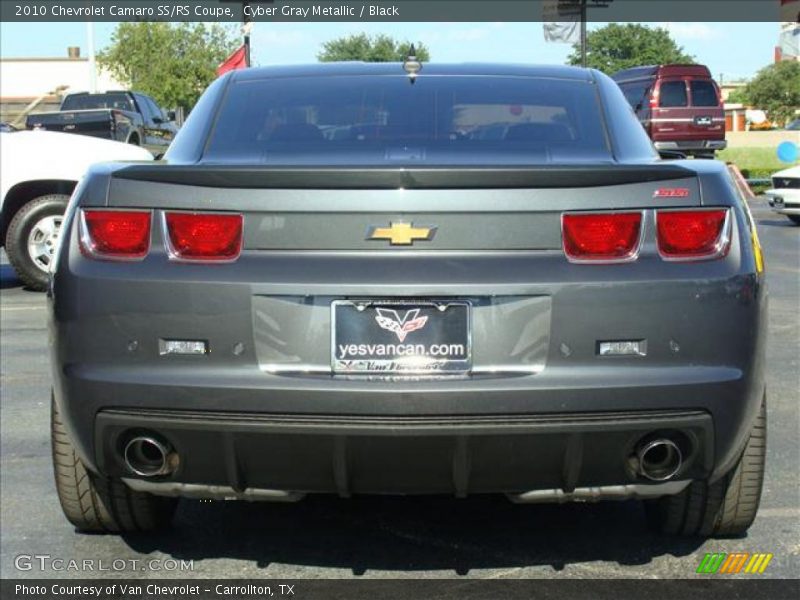 Cyber Gray Metallic / Black 2010 Chevrolet Camaro SS/RS Coupe