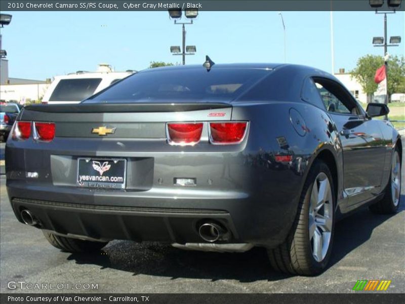 Cyber Gray Metallic / Black 2010 Chevrolet Camaro SS/RS Coupe