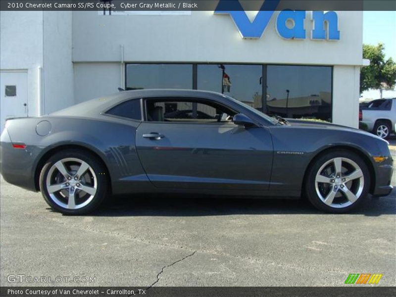 Cyber Gray Metallic / Black 2010 Chevrolet Camaro SS/RS Coupe