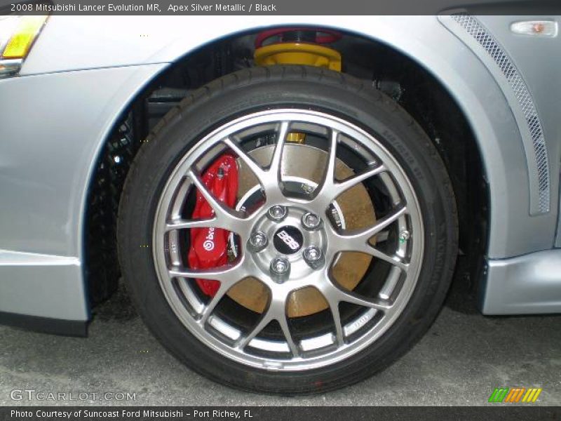 Apex Silver Metallic / Black 2008 Mitsubishi Lancer Evolution MR