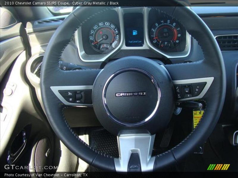 Cyber Gray Metallic / Black 2010 Chevrolet Camaro SS/RS Coupe