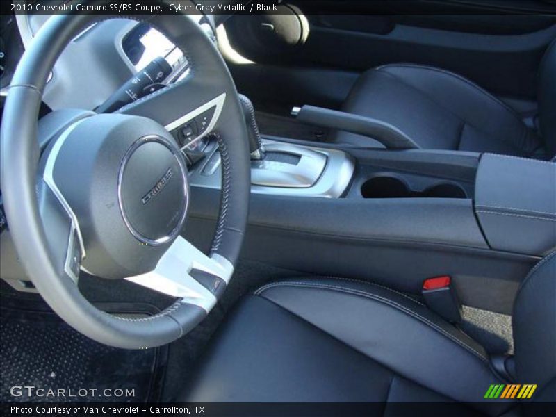 Cyber Gray Metallic / Black 2010 Chevrolet Camaro SS/RS Coupe
