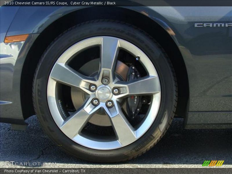 Cyber Gray Metallic / Black 2010 Chevrolet Camaro SS/RS Coupe