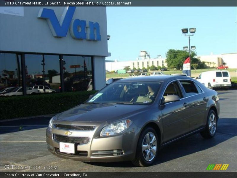 Mocha Steel Metallic / Cocoa/Cashmere 2010 Chevrolet Malibu LT Sedan