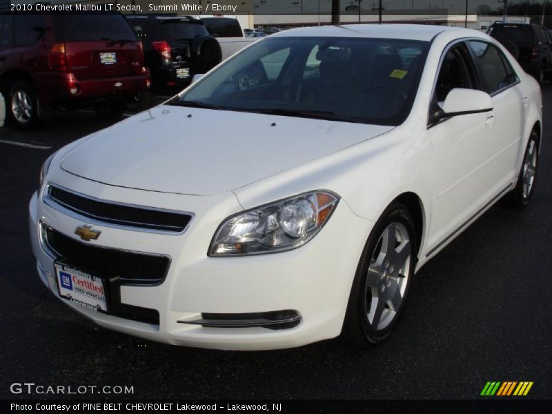 Summit White / Ebony 2010 Chevrolet Malibu LT Sedan
