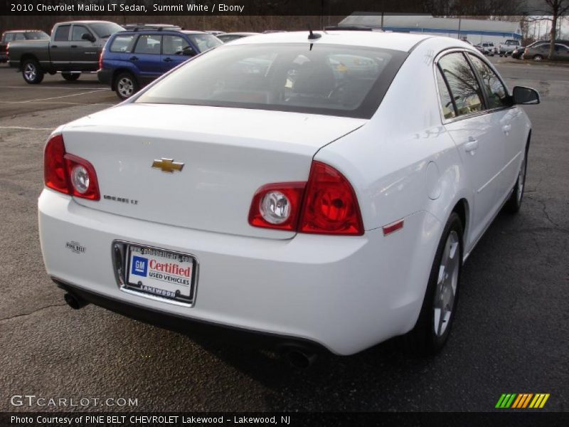 Summit White / Ebony 2010 Chevrolet Malibu LT Sedan