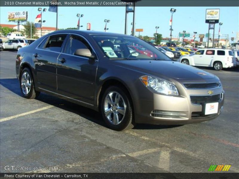 Mocha Steel Metallic / Cocoa/Cashmere 2010 Chevrolet Malibu LT Sedan