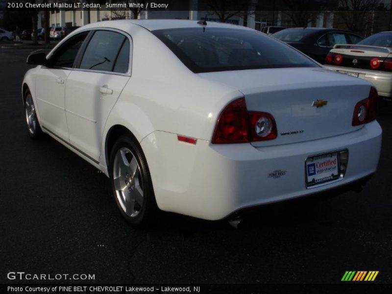Summit White / Ebony 2010 Chevrolet Malibu LT Sedan