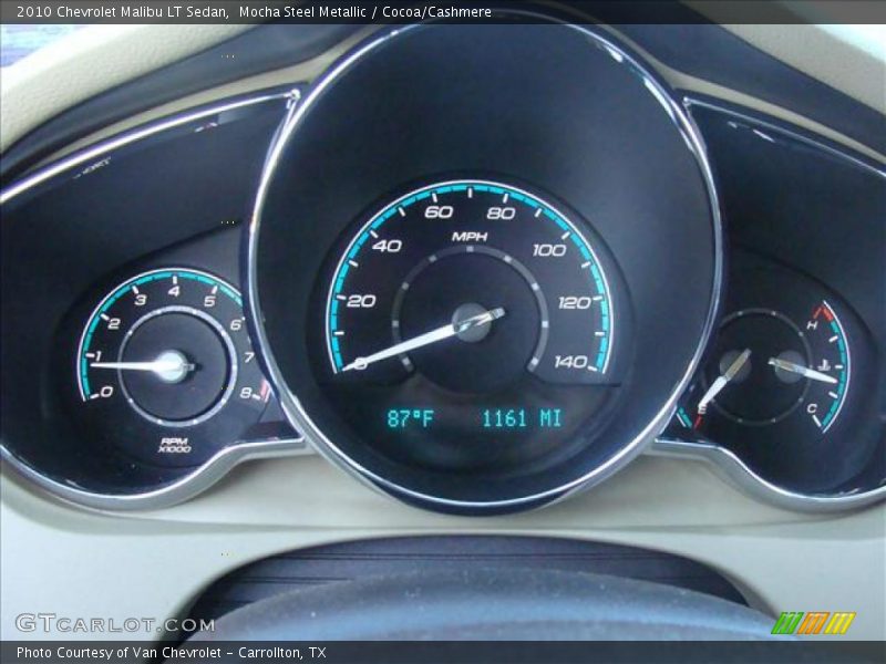Mocha Steel Metallic / Cocoa/Cashmere 2010 Chevrolet Malibu LT Sedan