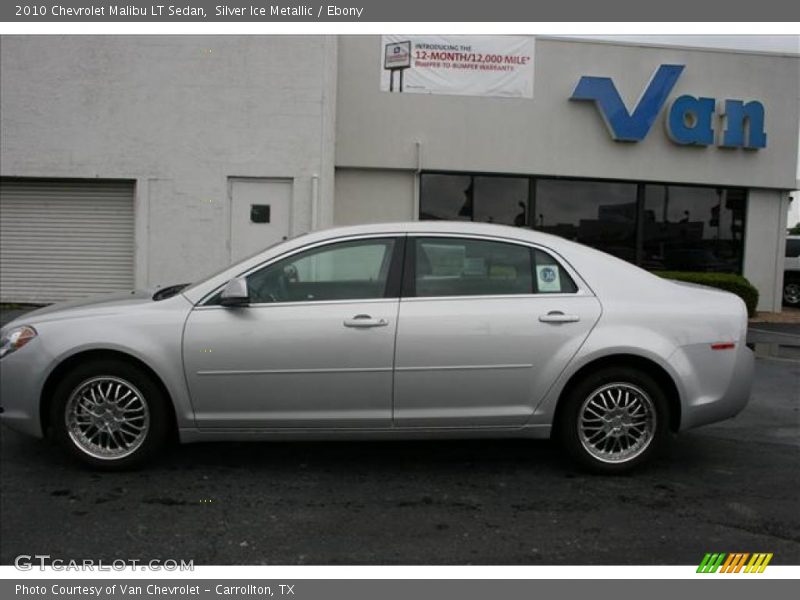 Silver Ice Metallic / Ebony 2010 Chevrolet Malibu LT Sedan