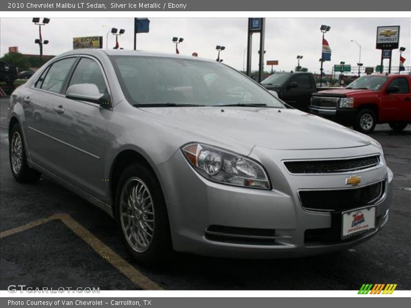 Silver Ice Metallic / Ebony 2010 Chevrolet Malibu LT Sedan