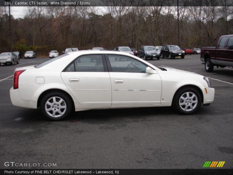 White Diamond / Ebony 2007 Cadillac CTS Sedan