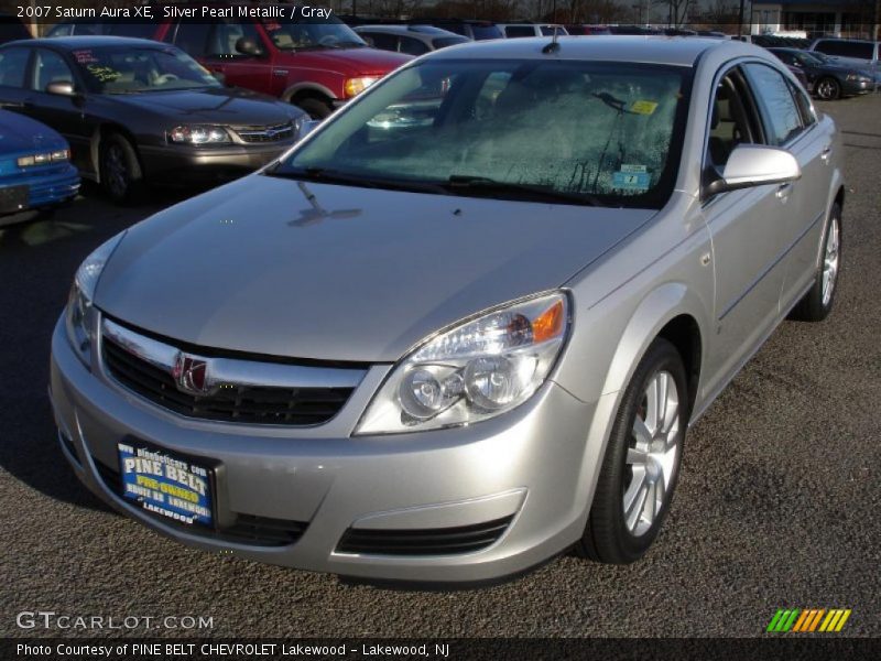 Silver Pearl Metallic / Gray 2007 Saturn Aura XE