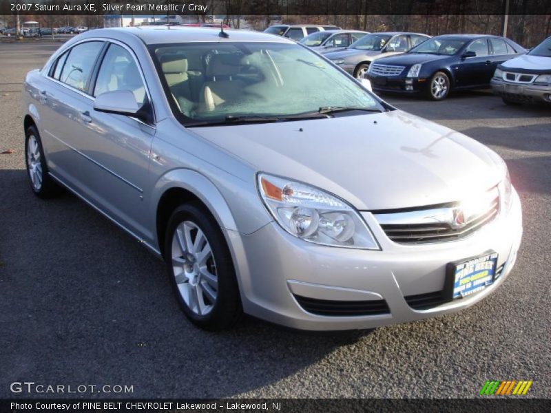 Silver Pearl Metallic / Gray 2007 Saturn Aura XE