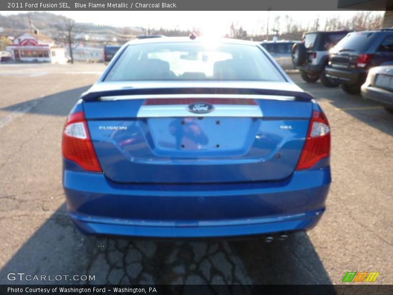 Blue Flame Metallic / Charcoal Black 2011 Ford Fusion SEL