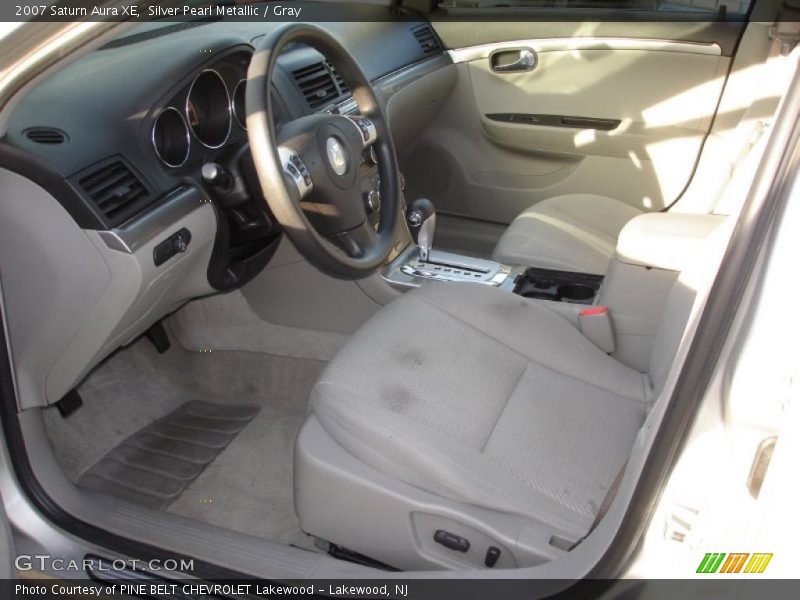 Silver Pearl Metallic / Gray 2007 Saturn Aura XE