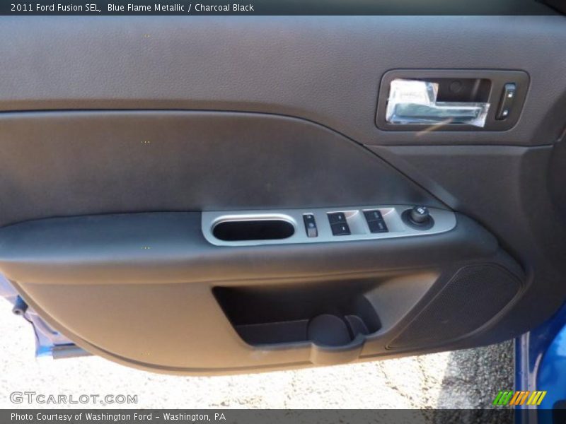 Blue Flame Metallic / Charcoal Black 2011 Ford Fusion SEL